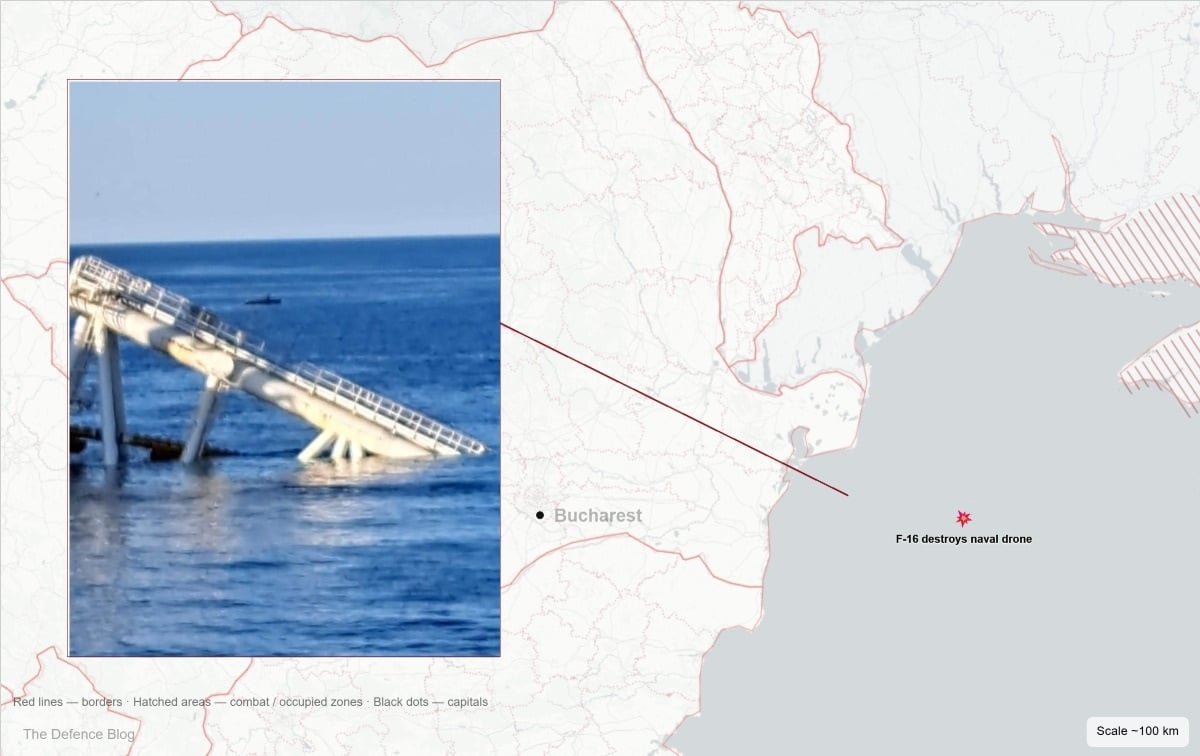 Romania destroys naval drone near offshore gas platform