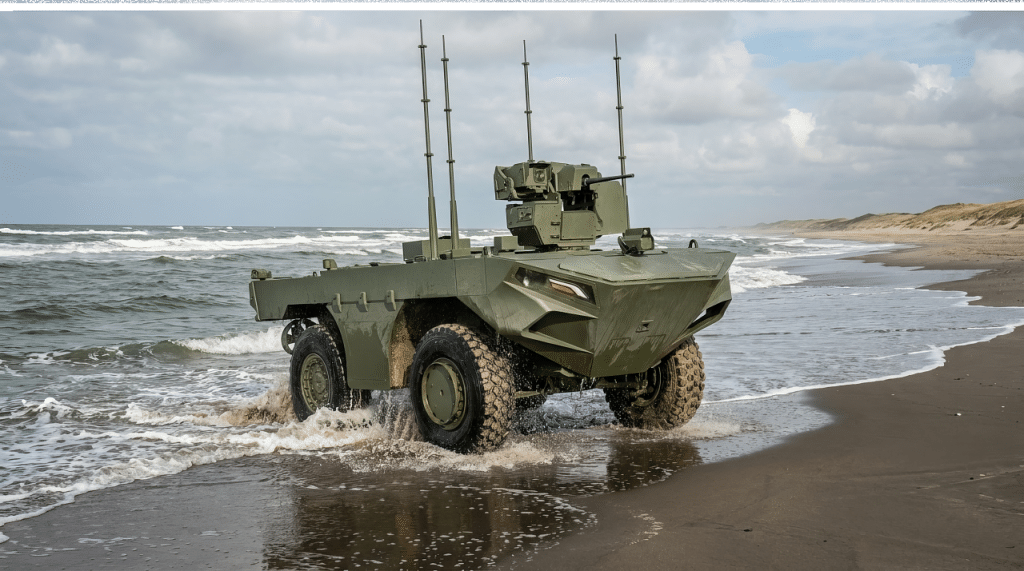 FNSS Unveils U-MAV Unmanned Amphibious Vehicle