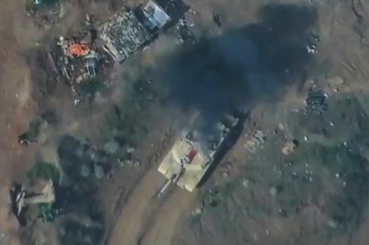 Houthis release footage of drone attack on Abrams tank