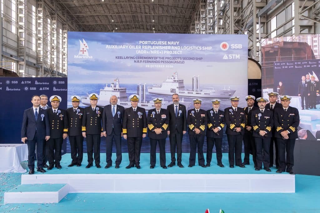 STM Holds Keel Laying Ceremony for Portugal's Second Logistics Support Ship