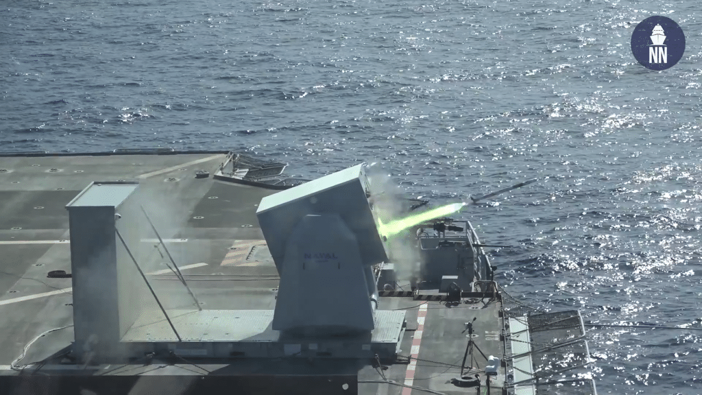 Fransız Donanması ve Donanma Grubu, WILDFIRE Tatbikatı sırasında denizde Rampart CIWS'yi test etti