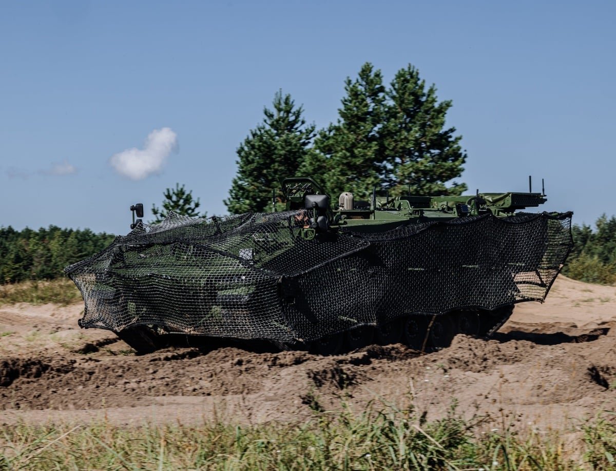 Latvia arms its new combat vehicle against drone threats