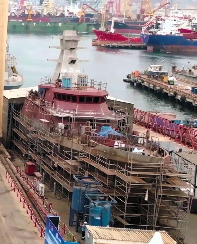 Turkish Navy’s Future FAC Takes Shape at Istanbul Shipyard